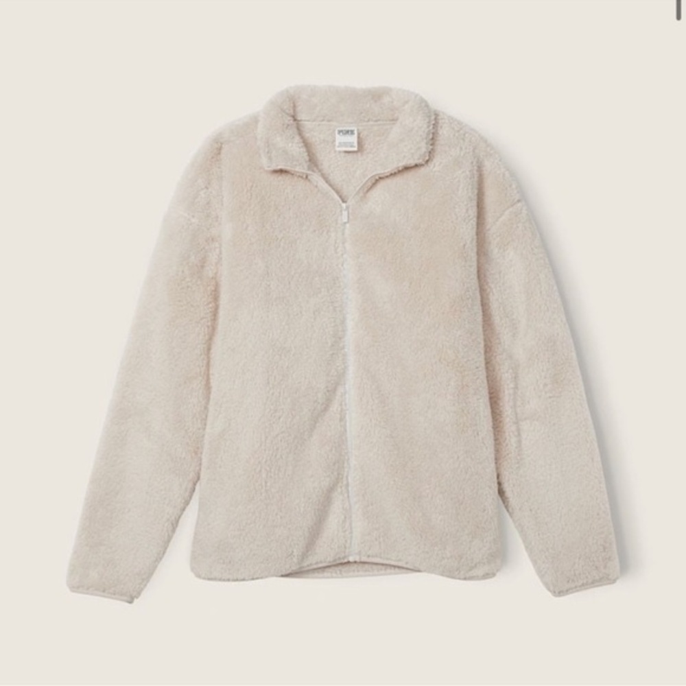 PINK Victoria’s Secret TEDDY FULL-ZIP JACKET